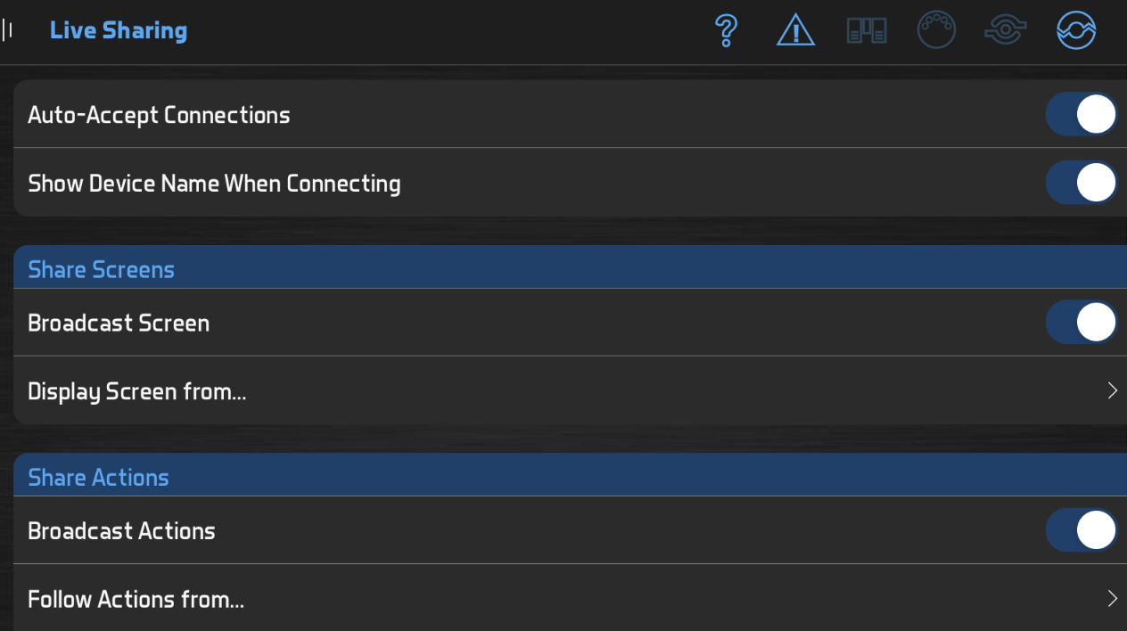 remote control settings