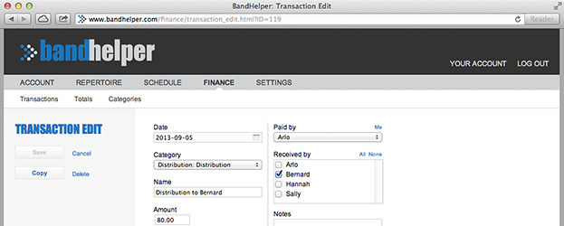 transaction distribute